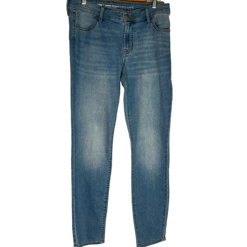 Women Old Navy Super Skinny Midrise Mid wash Jeans 10 NWT